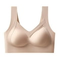 thumbnail image 3 of Women's Seamless Back Hugging Beauty Bra Without Steel Rings Fixed Chest Support Vest Bra Front Closure Wireless Bra Small Bra Workout Sports Bra for Women Womens Bras No Underwire No Padding Maximum, 3 of 5