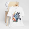 thumbnail image 5 of Zebra Graphic Unisex 100 Cotton Vintage Animal Art T-Shirt 2, 5 of 91