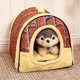thumbnail image 5 of Casa de animales Camas Triángulo Diseño Mascota Saco de dormir Lavable Hogar oso de fresa  Electrónica, 5 of 5