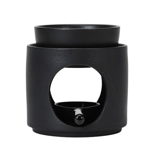 Quemador de aceite esencial, vela fundida, soporte para velas, portavelas para velas de té Negro