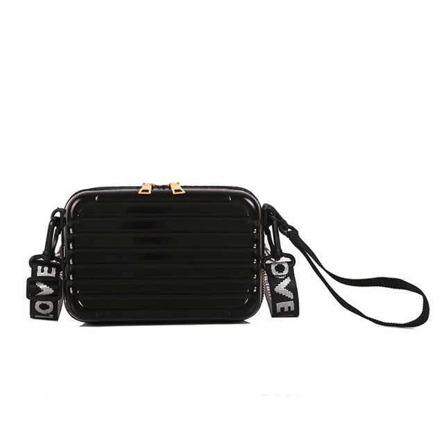 Bolso bandolera con forma de mini maleta para mujer, bolso de hombro pequeño a la moda, bolso para niña