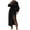 Black, variant on Womens Oversized Long Trench Coat Puff Long Sleeve Notch Lapel Wool Peacoat Trendy Winter Warm Button Down High Waist Overcoat(Pink,XL)