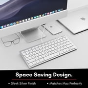 Macally Compact Keyboard White/Silver (SLIMKEYCA)