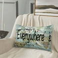 thumbnail image 4 of Plush Throw Pillow Covers, I Haven't Been Everywhere Pillow Cases with Invisible Zipper, Breathable Microfiber Pillow Cases Standard Size for Sleeping Bedroom Sofa Living Room 16x24, 4 of 5