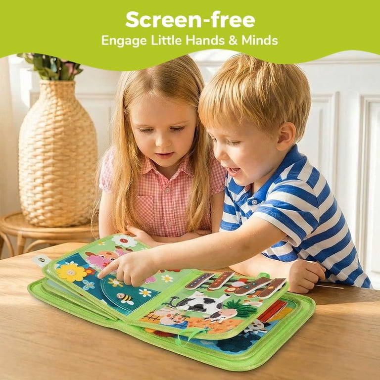 Cowin Busy Board Farm, Montessori Quiet Book Felt photo 5