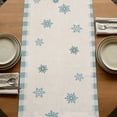 thumbnail image 5 of Blue Gnomes 70 Inch Table Runner, Coffee Snowflake Winter Checkered Rustic Farmhouse Dresser Scarf Cotton & Linen Tablerunner for Dining/Kitchen Island/Holiday Party Décor 13" x 70", 5 of 9