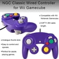 thumbnail image 3 of Controller Replacement for Gamecube Controller,Classic Wired Controller Compatible with Gamecube Console for Wii Nintendo Gamecube (Purple), 3 of 6