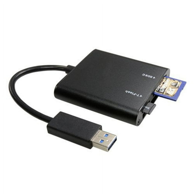 Foto&Tech Black Aluminum Super Speed USB 3.0/USB 2.0 Multi in 1 Card Reader for CF/TF/Micro SD/SD/MD/MMC/SDHC/SDXC for Macbook Pro Mac All Laptop PC Foto&Tech Black Aluminum Super Speed USB 3.0/USB 2.0 Multi in 1 Card Reader for CF/TF/Micro SD/SD/MD/MMC/SDHC/SDXC for Macbook Pro Mac All Laptop PC