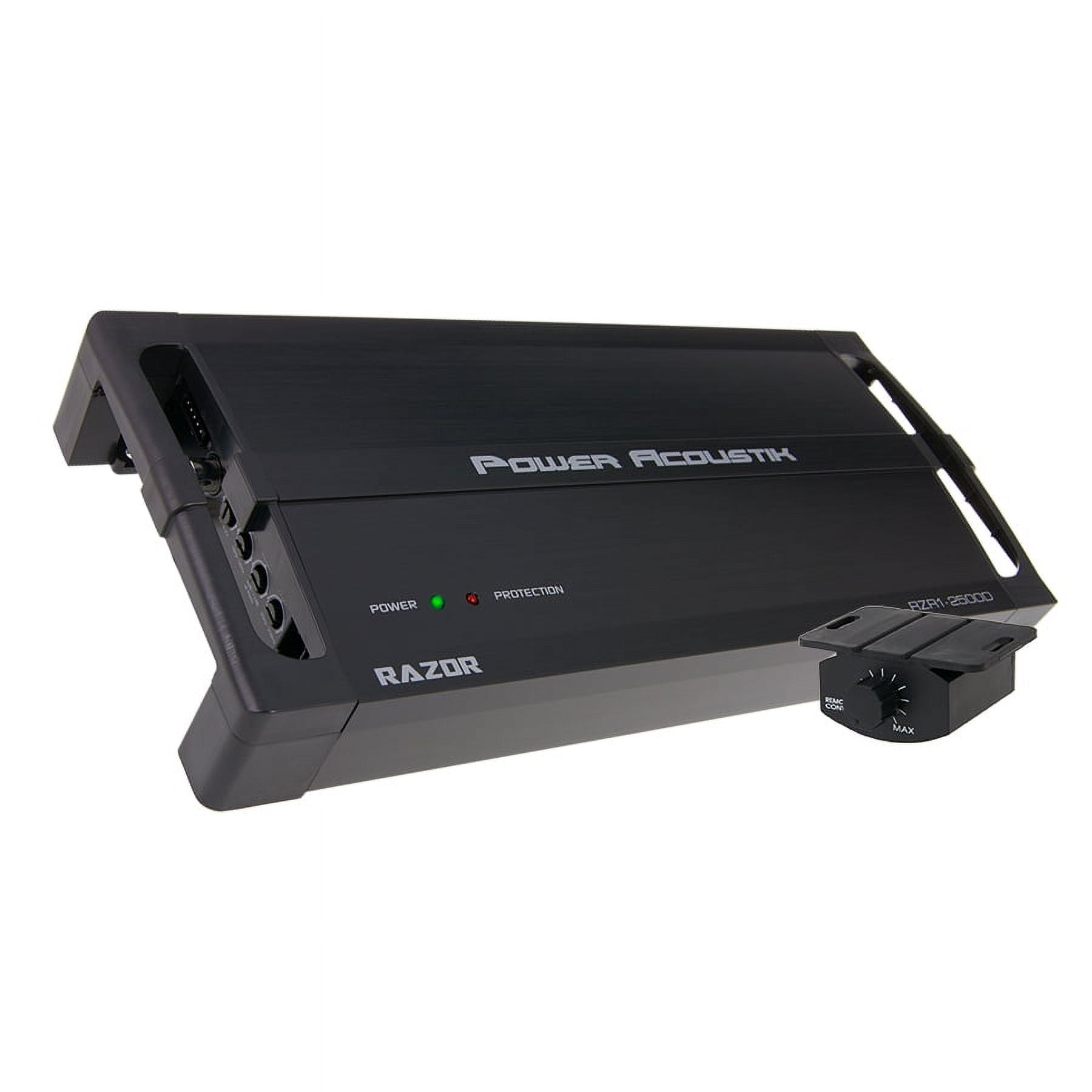 Power Acoustik 2 Ohm 2,500 Watt Max Subwoofer Amplifier (Model: RZR1-2500D)