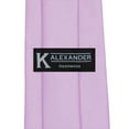 thumbnail image 5 of Mens Solid Lavender Ties Necktie, 5 of 5