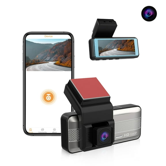 Kokovifyves Consumer Electronics Dash Cam Built in Wifi Front 1080P for Cars Uhd 3.16inch Ips 120° Wide Angle Dashboard Camera Starlight Night Vision G-Sensor