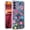 Blue Colorful Small Floral, variant on Compatible with Samsung Galaxy S24 & S25 Case Cute Clear for Women,Cool Transparent Silicone Phone Cases Cover - Blue Mountain Sun Trees