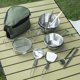 thumbnail image 4 of Juego de camping al aire libre, cuenco de nieve de acero inoxidable 304, taza de nieve portátil para picnic, senderismo, vajilla de camping plegable, 4 of 5