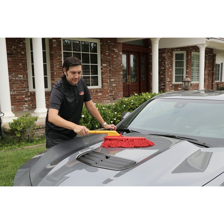 The Original California Car Duster Wood Handle and Soft Cotton Mop 62442   Best Exterior Car Duster - Free Shipping over $99 at California Car Cover  Company