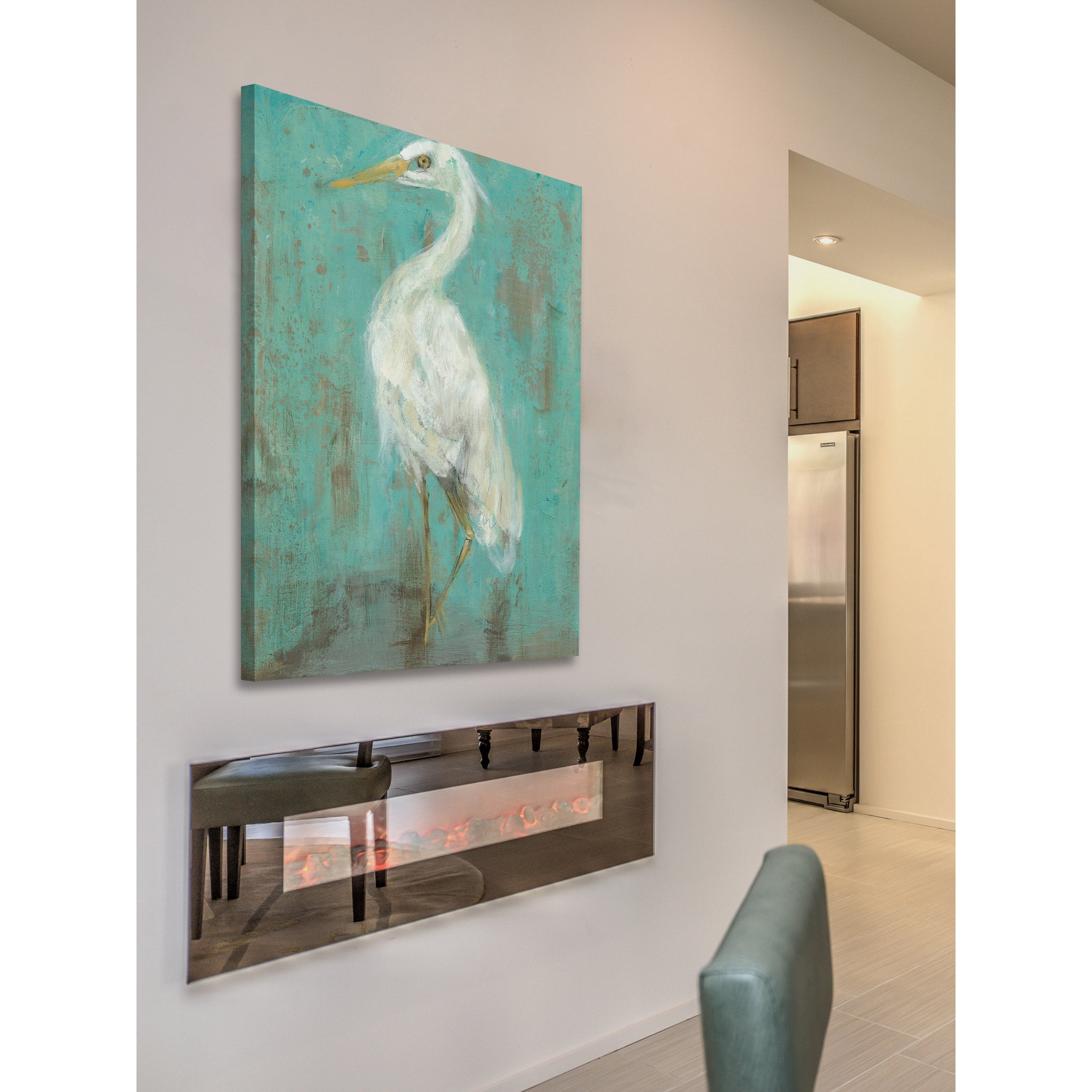 Marmont Hill "Seaspray Heron II" Painting Print on Wrapped Canvas