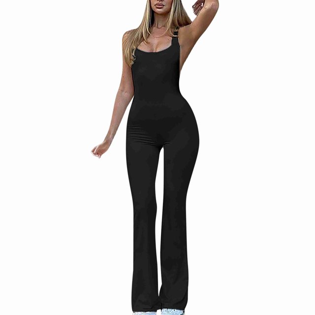 Justaucorps à Encolure Carrée pour Femmes Combinaison Sans Manches pour Bodycon Aguichant Justaucorps à Encolure Carrée Combishort Tricoté Combinaison Combishort pour Femmes Combishort d'Été pour Femmes Été Aguichant