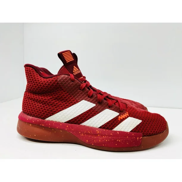 Adi - das Pro Next 2019 Basketball Shoes Mens 12.5 US Red White Athletic Sports 3
