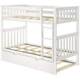 thumbnail image 3 of BEDSMART Lits Superposés Simple sur Simple en Bois Massif avec Tiroir-Lit / Blanc, 3 of 6