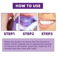 3 Pack Purple Whitening Toothpaste Colour Corrector, Mint Flavor, Teeth Stain Remover, Dental