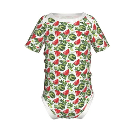 

Yiaed Watermelons Print Infant Climbing Short Sleeve Onesie One-Piece Baby Bodysuit Clothes 0-12 Months -2 Years