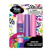 Dreamworks Trolls TrollsTopia Jumbo Chalk Set, Includes 1 Chalk Holder