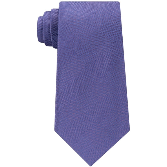 Calvin Klein Mens Intersect Self-tied Necktie, Purple, One Size