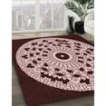 thumbnail image 2 of Ahgly Company Indoor Rectangle Patterned Rose Pink Area Rugs, 2' x 5', 2 of 6