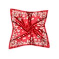 thumbnail image 4 of Unique Bargains 2Pcs Femmes Floral Polka Dots Foulard Rayé Floral Rouge & Floral Rouge, 4 of 7