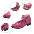 thumbnail image 6 of Staki Dance Shoes for Girls Girls Glitter Dress Shoes Low Heel Princess Flats for Kids Toddler Flower Wedding Party Shoes Hot Pink,10 Toddler, 6 of 6
