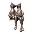 thumbnail image 1 of Estatuilla Estatua Bonita estatua de gato para citas, ornamento de gato de resina, arte artesanal, escultura de Animal, de gato de pareja enamorada para Magideal Estatuilla Estatua, 1 of 7