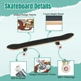 thumbnail image 4 of 31'' Complete Skateboard 7 Layer Canadian Maple Double Kick Deck Skateboards Dragon versus tiger tattoo Skate Board for Beginner Adult Gifts, 4 of 5