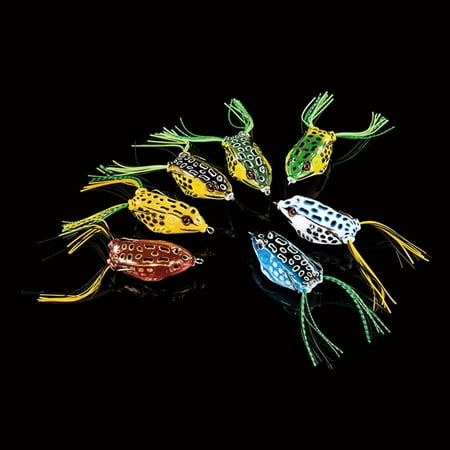 Fishing Lure Bodies - 1pcs Frog Lure Crankbait Tackle Crank Bait Fishing Lures Freshwater Saltwater Soft Bionic Bait Yellow body