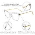 thumbnail image 2 of Gafas de sol con montura de ojo de gato y lentes transparentes para mujer B2440, 2 of 5