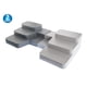 thumbnail image 1 of Organizador de especias extensible de 3 niveles, antideslizante, con 2 estantes escalonados. El estante se extiende de 42 a 62 cm para cocina, refrigerador, despensa, gabinetes, alacenas, encimeras y, 1 of 6