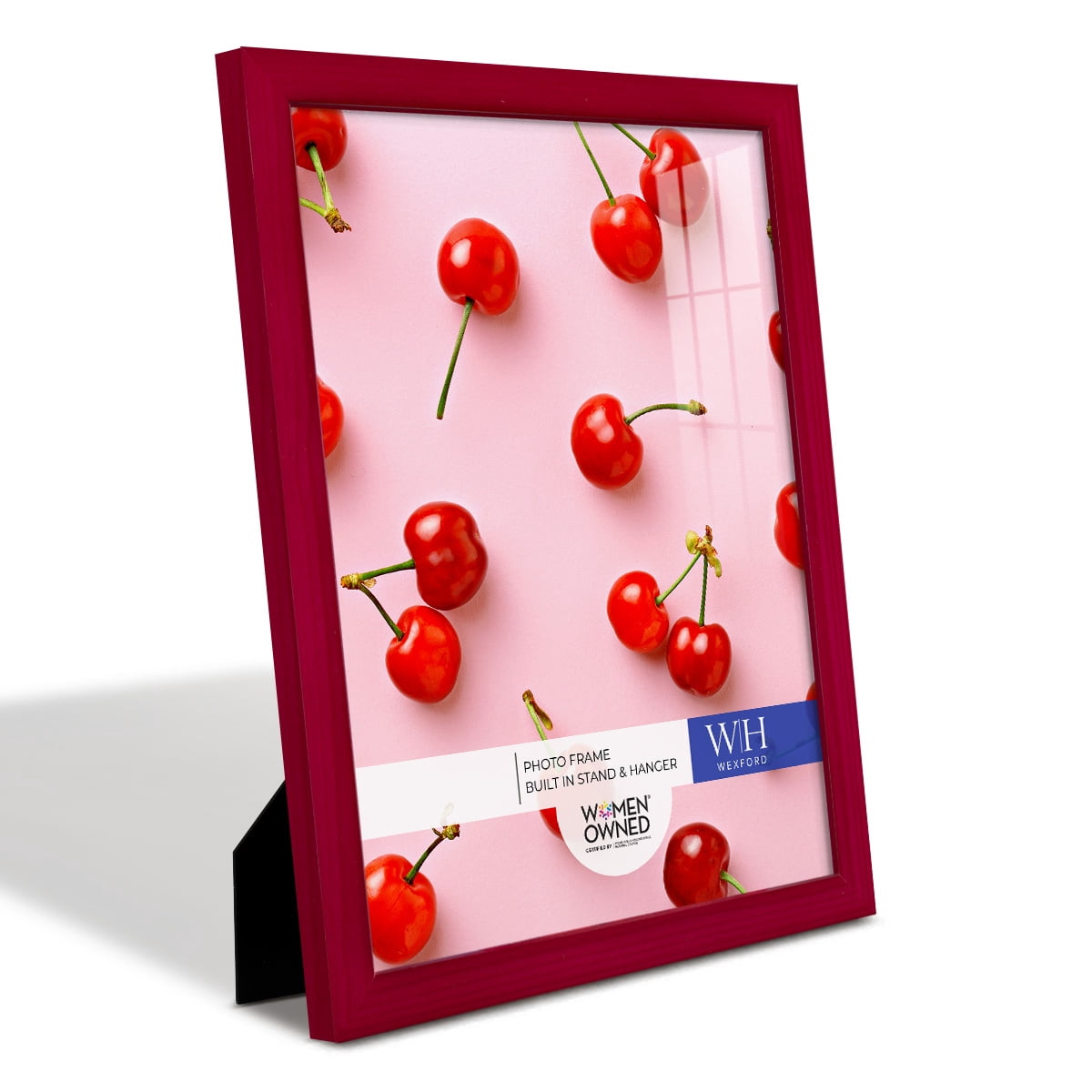 Woodgrain 11 in. x 14 in. Cherry Red Picture Frame Set (Set of 4)
