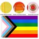thumbnail image 4 of Rainbow Flag, 90x150cm Rainbow Flag, LGBT Gay flag, with 2 brass eyelets, double stitching, 4 of 4