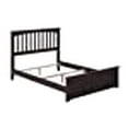 thumbnail image 3 of Mission Full Wood Foundation Bed with Matching Footboard in Espresso, 3 of 10