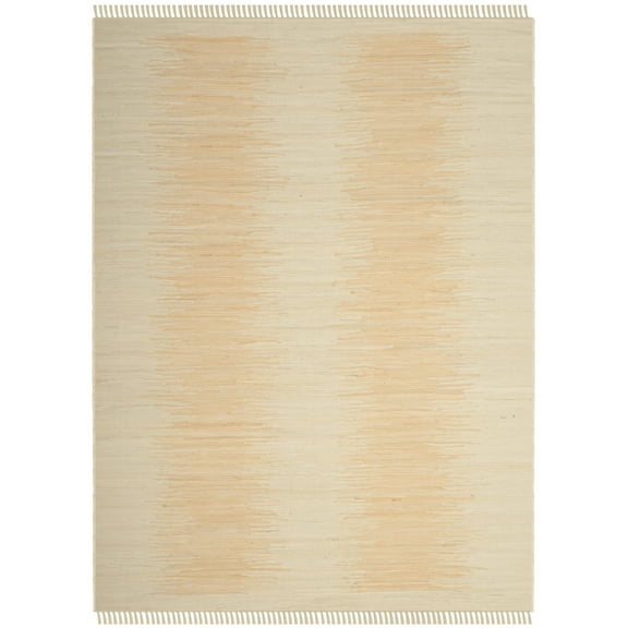 SAFAVIEH Montauk Adayln Abstract Cotton Area Rug, Ivory, 5' x 8'
