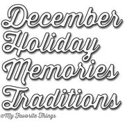 "Die-Namics Dies-Accent It-December Memories, .625"" To 3"""