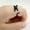 03# Black Ring, variant on MATROOY Fashion Women Cute Dog Cat Rings Wedding Party Jewelry Gift Adjustable Rings-09#Black French Bulldog