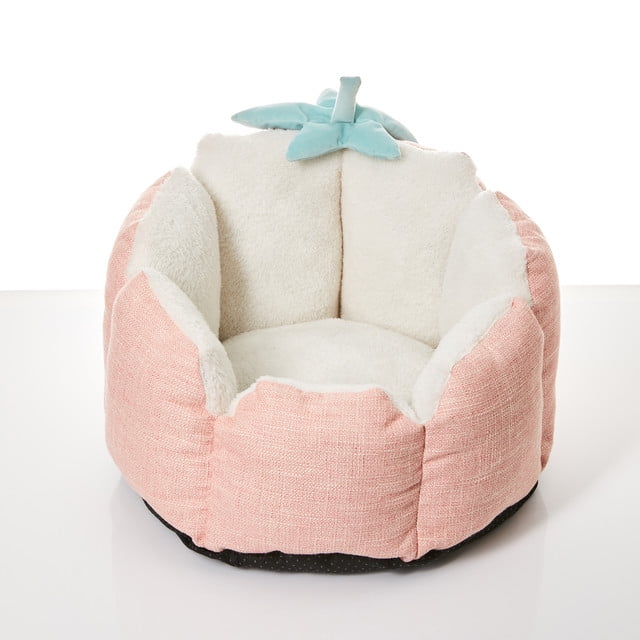 INSTACHEW Lit de Fraise, Lit pour Chats, Lit pour Chat, Lit pour Animaux de Compagnie Durable, Lit pour Animaux de Compagnie Facile à Laver, Lit pour Animaux de Compagnie Doux