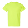 thumbnail image 3 of Gildan High Visibility Safety Pocket T-shirt for Man | 50/50 Cotton/Polyester, Hi Vis Short Sleeve Safety Green Tee 6 oz, Classic fit Pack-6, Size 5XL, 3 of 6