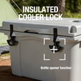thumbnail image 3 of MQJIAZHI 25QT Hard Sided Ice Chest Cooler Insulated Portable Hard Cooler with Bottle Opener, Cup Holder, Forming Ruler, for Travel Beach Camping Fishing, 3 of 9