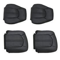 GUYUTING Black Leather Seat Covers for Cadillac CTS 2008 2013 Front Driver and Passenger Side