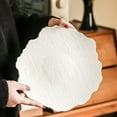thumbnail image 4 of Porcelain Serving Dish,Ceramics Flower Relish Tray with Metallic Rim,Serving Bowls for Wedding, Party, 4 of 7