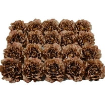 20pcs 5" Artificial Flower Peonies, Silk Peonies with 6" Stems, Flowers Suitable for Wedding Bouquets, Home Party Decoration (Coffee)