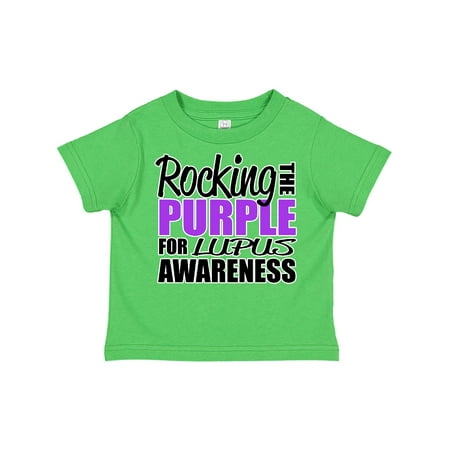 

Inktastic Rocking The Purple for Lupus Awareness Gift Toddler Boy or Toddler Girl T-Shirt