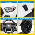 thumbnail image 4 of Sakiyr Licensed Toyota Tacoma 12V Kids Ride On Car, Kids Electric Vehicles with Parent Remote Control Spring Suspension Safety Belt, Soft Start, Led Headlight, Age for 37-72 Months, 4 of 7