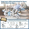 thumbnail image 3 of BEEPRINCESS Robot Dog, Smart Programmable RC Electronic Pet Puppy with Early Education Function, White/Blue, 3 of 6