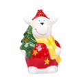 thumbnail image 4 of Adorno navideño de mesa, estatua navideña, con luz, decoración navideña romántica de cerámica para dormitorio, sala de estar, fiesta, escritorio Reno de Navidad, 4 of 8